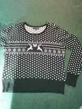 ??? Hell Bunny Retro Vintage Grün/Weiß Winterpullover feminin  40 42 44