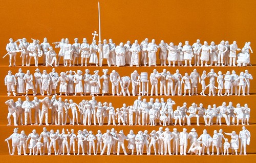 Preiser figuren unbemalt - figuren, 1:87