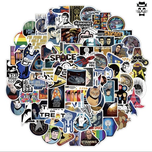 50x star trek sticker - sticker, set