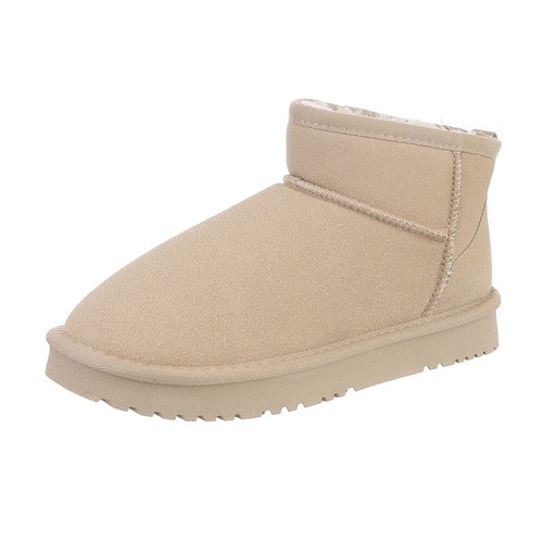 Damen snowboots mit dekofell - mit,