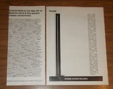 Seltene Werbung ARTEMIDE MEGARON Stehleuchte - Gianfranco Frattini 1988