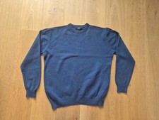 Herren Pullover von Mc Earl in Größe L in blau 100 % Lammwolle