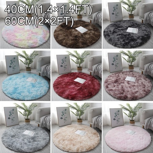 Circle round shaggy rug - round,