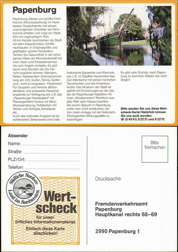Papenburg bild postkarte - (ems), bild-postkarte
