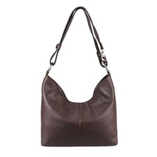 ITAL DAMEN LEDER TASCHE Shopper Hobo-Bag Schultertasche Umhängetasche Handtasche