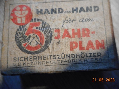Streichholzschachtel ddr - streichholzschachtel,