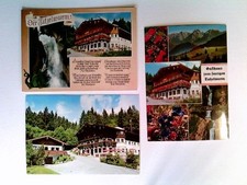 Oberaudorf, Alpengasthof Zum feurigen Tatzelwurm, 3 Ansichtkarten, ungelaufen ca