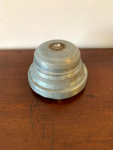 Vintage aluminium puderquaste - vintage,