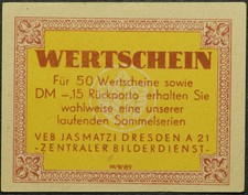 DRESDEN / SACHSEN: Wertschein