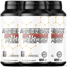 3 x ARGIDRIAXX PUMP – Maximaler Muskelaufbau Extremer Pump | Pre Workout Power