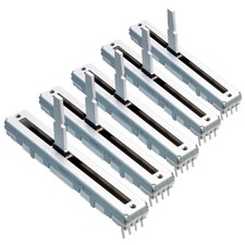 5x ALPS RS45112 10K Stereo Linear Schiebepotentiometer 45mm Fader Neu Poti