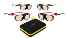4x 3D Brille Hi-SHOCK Scarlet