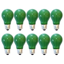 10 x Glühbirne 40W E27 Grün