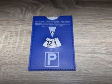 Parkscheibe aus kunstleder - parkscheibe,