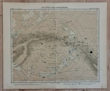 Landkarte map 1907: Der Nördliche Sternenhimmel. 
