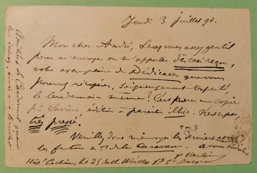 Paul verlaine signierte - verlaine,