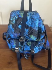 Desigual Rucksack Blumen Blau Schwarz 