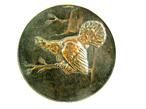 Wandteller tiermotiv bronze - wandteller,