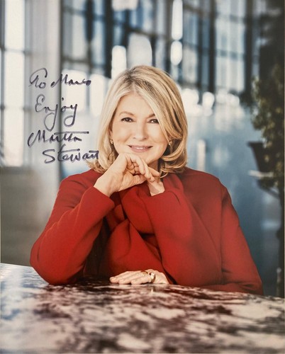 Martha stewart autogramm - martha, ·