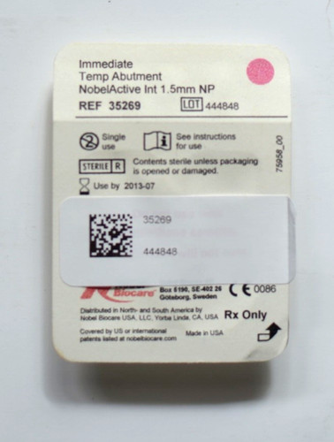 Implantat temp abutment - temp,