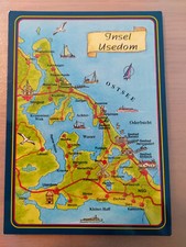 Postkarte Insel Usedom Penestrom Achterwasser  17.04.2005 gel_