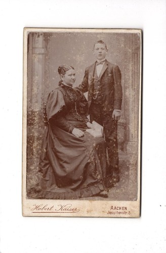 Cdv foto feine dame und - cdv,
