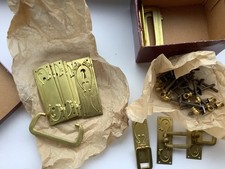 Orig. alte neue Jugendstil Beschläge Griffgarnituren mit Ovp. Kommode Sekretär