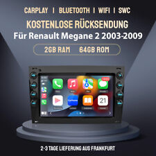 Für Renault Megane 2 02-2009 Carplay Android 13 Autoradio GPS NAVI BT DAB+ 2+64G