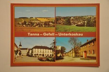 Postkarte Tanna - Gefell - Unterkoskau ; ungelaufen