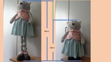 Katze 84cm puppe - katze, 48-84cm