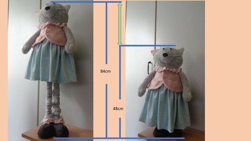 Katze 84cm puppe - 48-84cm, /