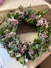 Kranz aus Bux, Waxblume