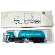 HERPA LKW Quarz Werke WEW Tanklaster Sand Mercedes 1:87 H0 INKgrafiX TOYS A332
