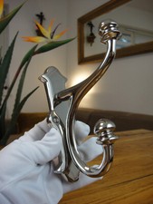 Garderobenhaken Jugendstil Kleiderhaken Silber Wandgarderobe Antik Luxus Edel