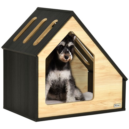 Hundehütte aus holz mit - holz,
