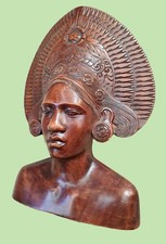 Vintage Bali Holz Büste