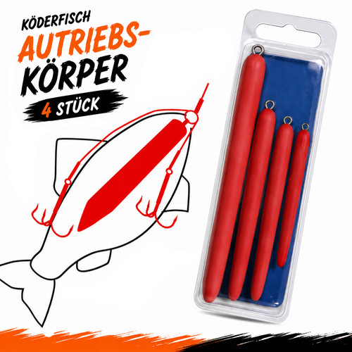 Köderfisch auftriebskörper - köderfisch,