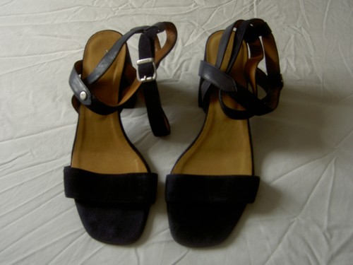 Sandalen dunkelblau echt leder - dunkelblau,