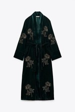♥️NEU ZARA SAMT KIMONO