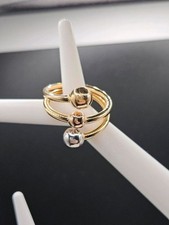 Tricolor Ring aus 18K/750er Gold, Gr. 18/19