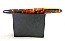 SENATOR  Kolben - Füller Windsor rot/schwarz marmoriert # Feder I.Point # (1609)