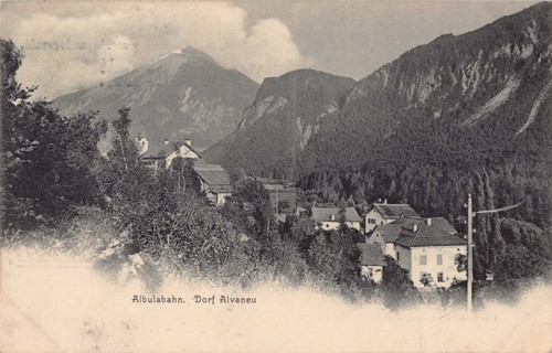 Albulabahn dorf alvaneu - albulabahn,