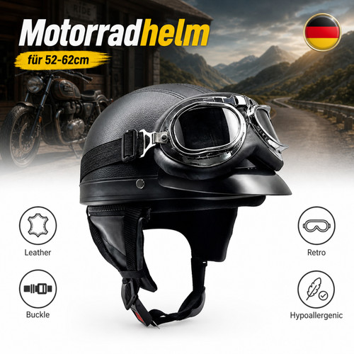 Motorradhelm mit visierbrille - mit,