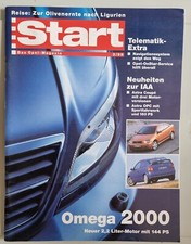Opel Start Magazin 3/99 Omega 2000 mit Poster, Neuheiten IAA Astra Coupe / OPC