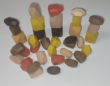 Holzbausteine natur teile - holzbausteine,