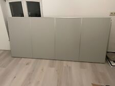 2 Schiebetüren für Ikea PAX-Schrank grau (je 231,5 x 101 cm, 25mm)