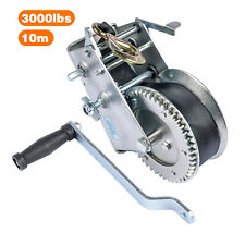Neu Handwinde Seilwinde Schwarzes Seilzug 3000lbs Bergungswinde Bootswinde Winde