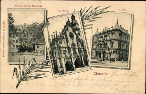 Chemnitz sachsen brunnen - chemnitz, sachsen,