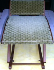 Fußschaukel Fußhocker Beinschaukel Fußwippe Fußbank Holzgestell  60er ?