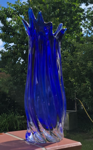 Murano glas vase 40cm 17cm - murano,
